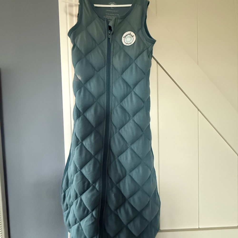 Kids Sleeveless Quilted Sleeping Bag - Blue